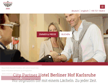 Tablet Screenshot of hotel-berliner-hof.de